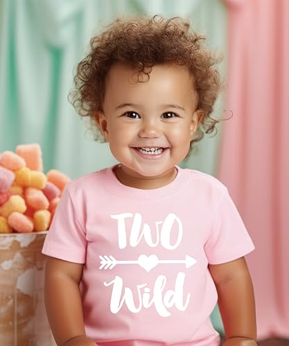 Olive Loves Two Wild 2nd Birthday Girls Shirt for Toddler Girls Second Birthday Outfit3