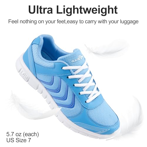Image of DUOYANGJIASHA Lightweight Walking Shoes for Women: Comfortable & Breathable Mesh Fashion Sneakers for Daily Wear - Casual Non Slip Tennis Shoes for Workout Gym Travel