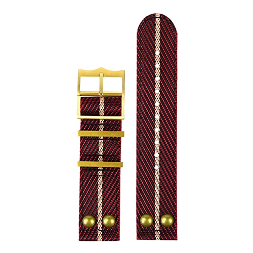 Bracelet nylon 22mm montre Hamilton à rivets : remplacez votre vieux bracelet usé par de la toile