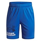 Under Armour Jungen Tech Logo Shorts, (402) Blue Atlantis/Washed Navy/White, XL
