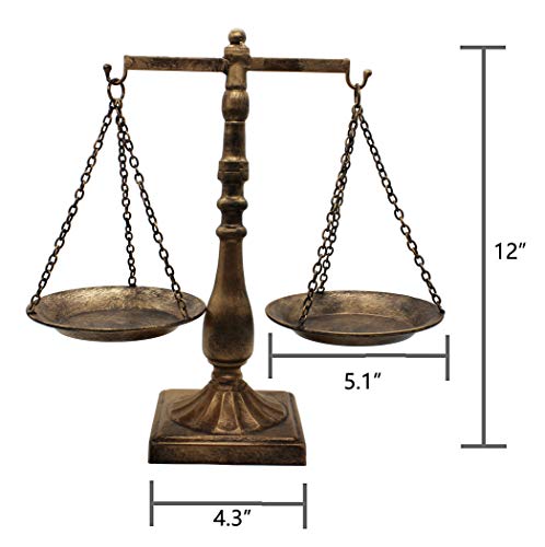 Vintage Style Metal Libra Jewelry Display Tray Cosmetic Organizer Storage, Bronze3