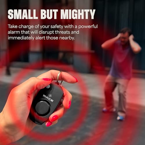 Mace Personal Safety Alarm & Mace Pepper Spray Kit - Loud 130db Siren with Built in Emergency Whistle, 10 Feet Range Pocket Model (0.42 oz) Self Defense Pepper Spray for Women & Men - Black - Thumbnail 6