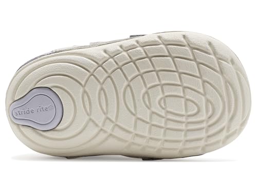 Stride Rite Unisex Kids Sm Jules (Toddler/Infant) Silver Lavender 4 Toddler Wide by Stride Rite - Used condition - Image 5