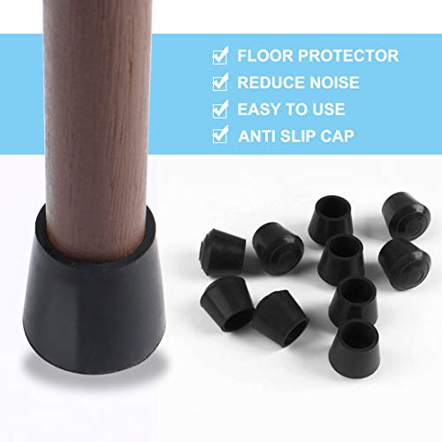 Tapas de goma para muebles y patas de silla Uxcell, ideales para un hogar sin ruidos 5