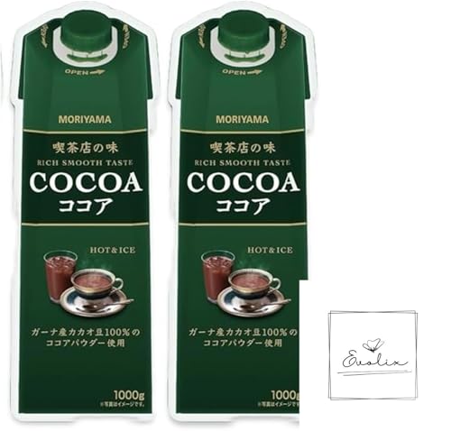 【SNS話題】守山 乳業 ココア 喫茶店の味 1000g ×2本セット 濃厚ミルクココア 業務用 ドリンク 甘さ控えめ 大容量