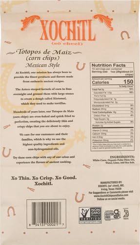 Xochitl Corn Salted Tortilla Chips, 16 Oz