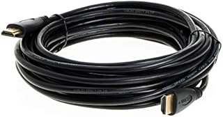 12FT High Speed 4K HDMI Cable with Audio & Ethernet Return Channel, 2160p, 1440p, Compatible with Apple TV, DVD, PS5, Xbox, Bluray (12FT, Black)