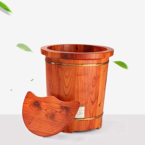 Barril de Madera para Spa de Pies con Tapa 45 cm miniatura 2