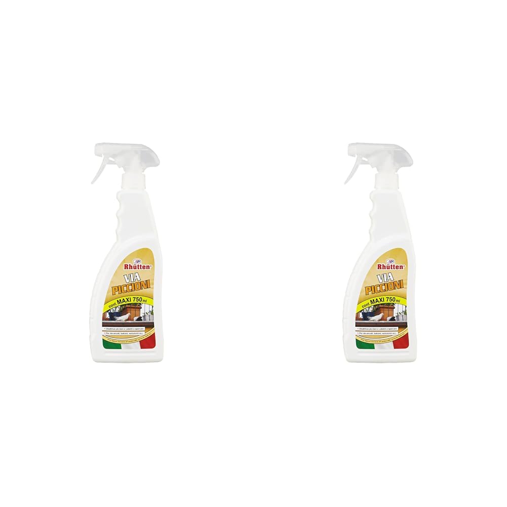 Spray Repelente Para Palomas Y Pájaros Rhutten 750 Ml - Hecho En Italia, Con Dosador