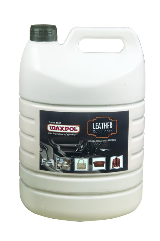 Image of Waxpol Leather Conditioner 5L - Cleans, Softens,Moisturises & Preserves Leather use on Jacket, Handbag, Wallet, Belt, Sofa, Car Seats