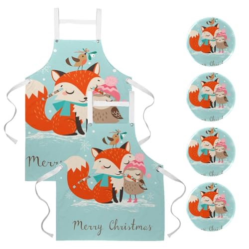 Tablier de cuisine pour pâtisserie nettoyage restaurant et bar lot de 2 pièces