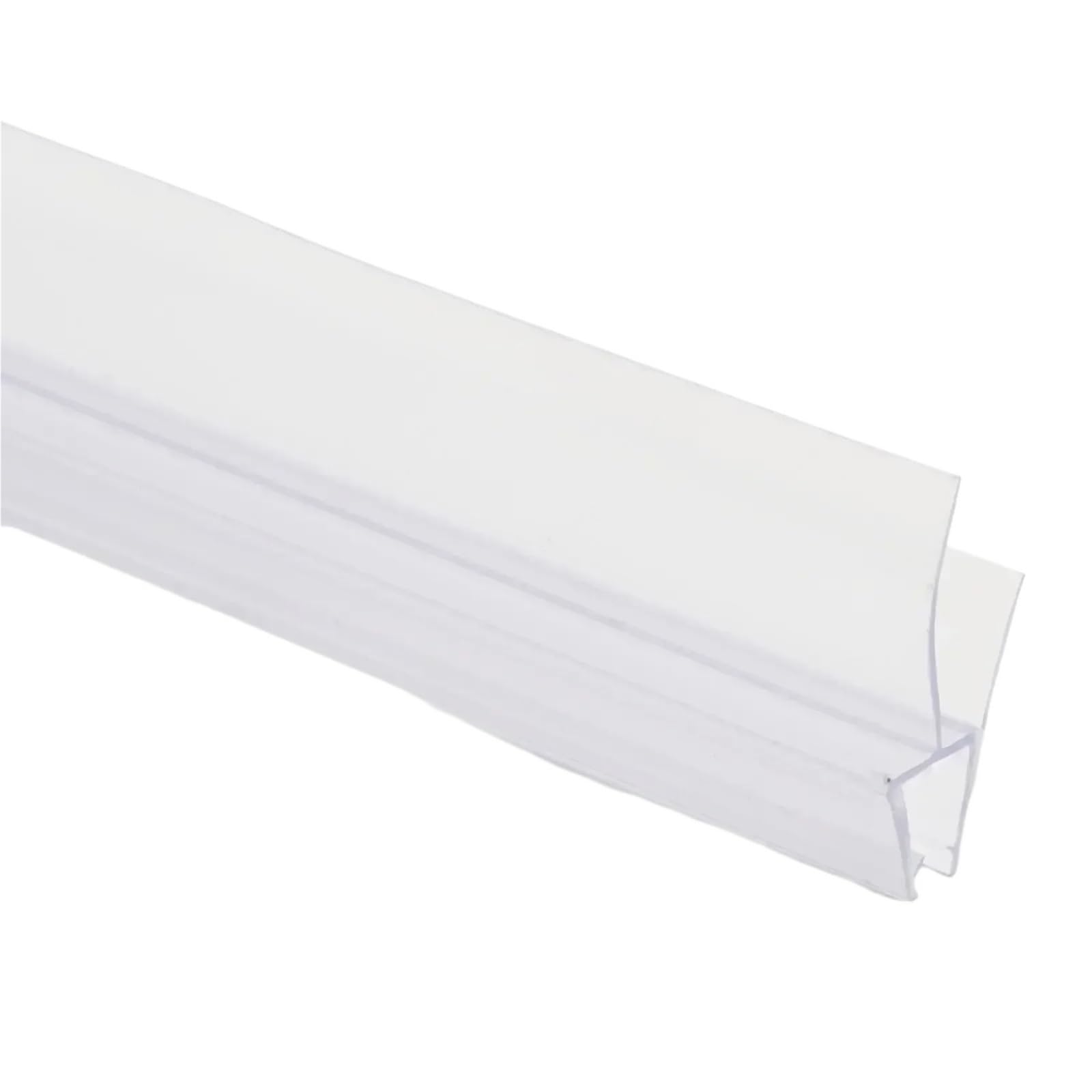 4 m Türdichtungsstreifen, Dichtungsstreifen, Duschwand-Dichtungsstreifen, Badezimmerzubehör, Tür, Badewanne, Dusche, transparenter Wasserabweiser, 100 cm, PVC für Duschtüren, Glas(12mm)