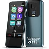 Language Translator Device No WiFi Needed,139 Languages Offline Online Voice Photo Translation,Portable Two-Way Instant Translator,High Accuracy Real-Time（0.5s） for Travel,Business,Learning (Blue)