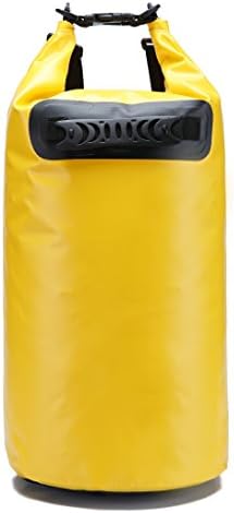 BearHike Dry Bag Sack, Waterproof Floating Dry Gear Bags for Boating, Kayaking, Fishing, Rafting, Swimming, Camping and Snowboarding (Yellow, 20L)