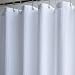 Eforcurtain Water Repellent Waffle Shower Curtain Fabric, Mildew-Free Bathroom Curtain for Hotel, Extra Long 72 By 78-inch, Pearl White