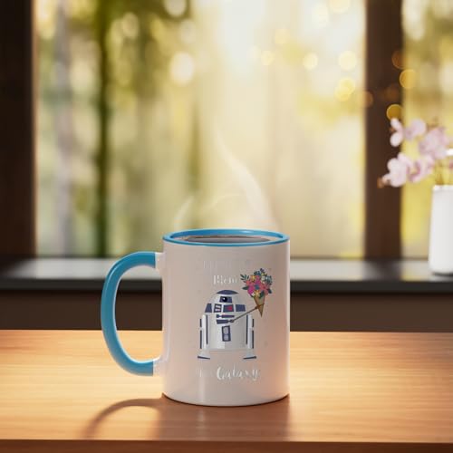 Taza cerámica Star Wars R2-D2 11 oz azul/blanco miniatura 3