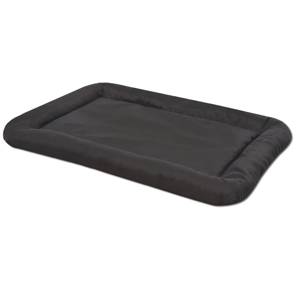 Hundebett Größe L Schwarz, rutschfestes, wasserabweisendes Hundekissen mit Memory Foam, leicht tragbar, ideal für Innen- und Outdoor-Reisen, gemütlicher Liegeplatz für Hunde und Katzen