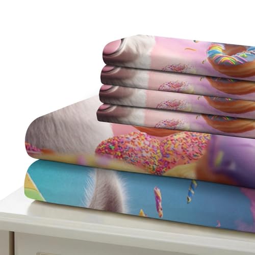 Housse de couette lama resistante avec impression numerique 3d