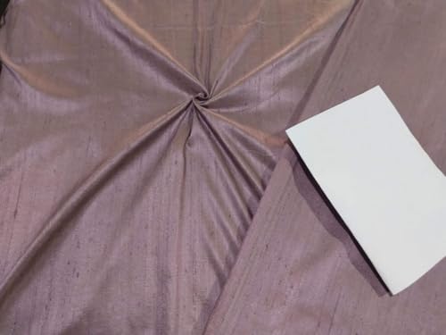 Soie Dupioni pure lavande poudrée 137cm pour haute couture