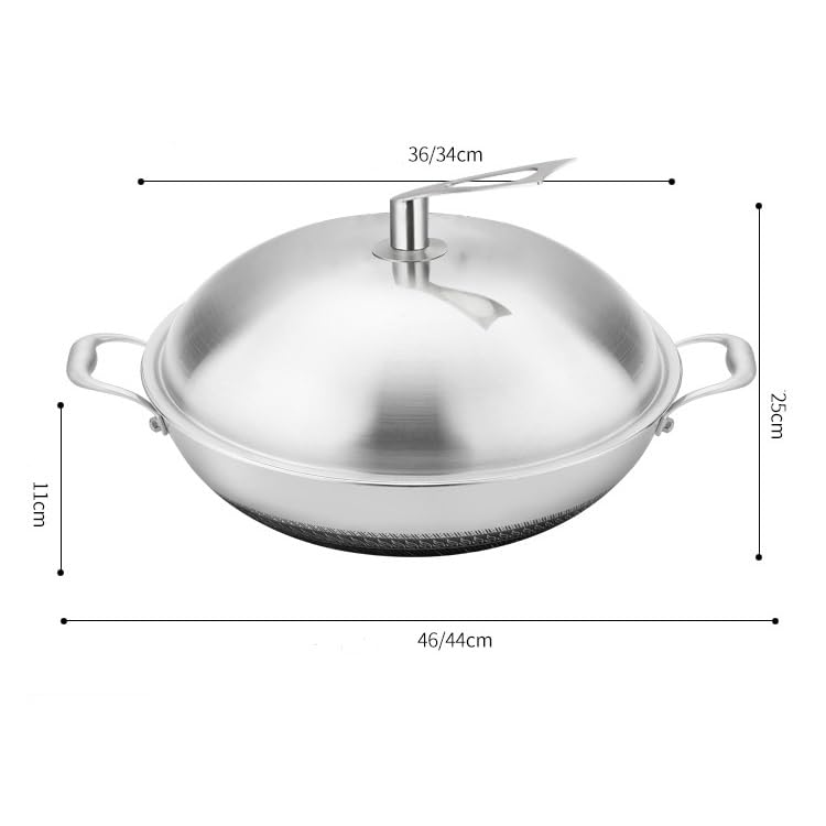 Wok grande con mango desmontable antiadherente 44 cm miniatura 2