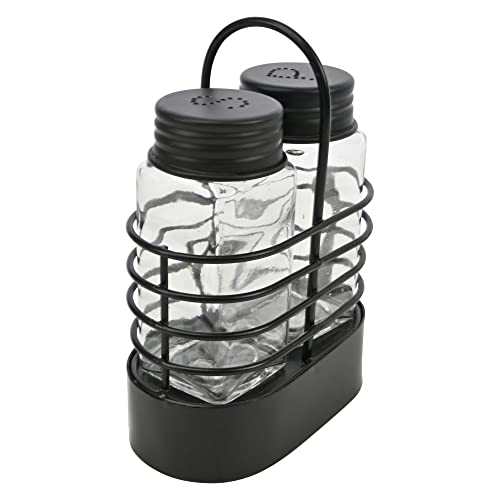 Black Wire Salt & Pepper Shaker Set #TOP2