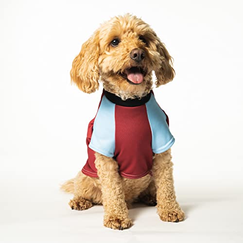 Dogsy Camisa de perro con licencia oficial del West Ham FC, de calidad suprema, para perros | Múltiples para perros pequeños, medianos o grandes (estándar, mediano)