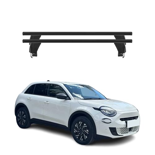 OMAC Barras Transversales Aluminio para Nissan Juke II 2019-2026 – Antirrobo – Canal en T – City Crash Test – Máx 50 kg Gris