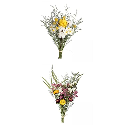 Bouquet natural seco Baoblaze 2X arreglo miniatura 3