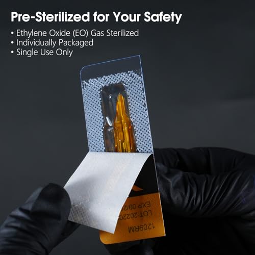 Ambition Glory Tattoo Nadeln Set 20 Einweg Kartuschen #10 Bugpin 13M1, 0,3mm 13-fach Single Stack Magnum für Rotary Tattoo Maschine