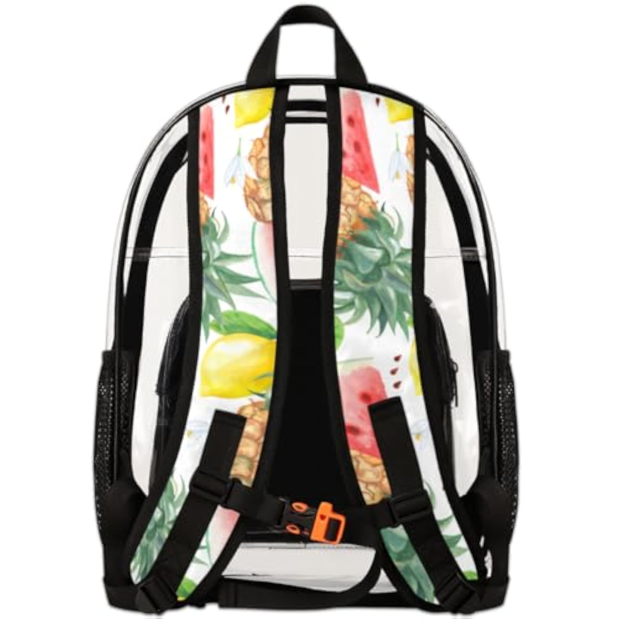 Pineapple Watermelon Clear Backpack with Laptop Compartment