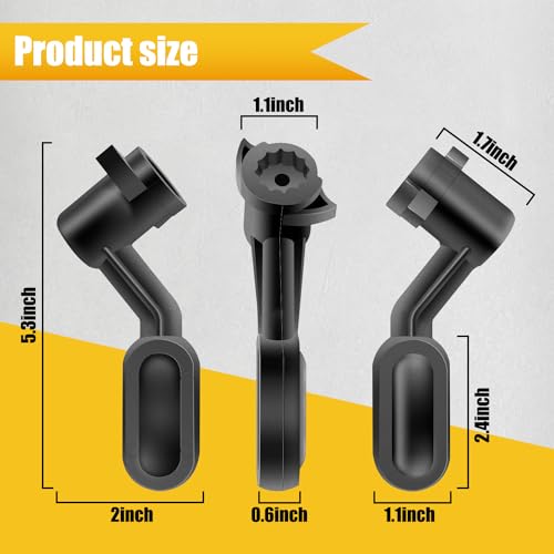 HASMX 5140117-78 Replacement Table Saw Bevel Handle for Dewalt DW745, DWE7480, Part Numbers 5140117-78, 5140032-55, 514011778, 514003255 (2-Pack)