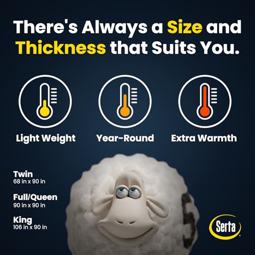 Serta Goose Feathers Down Fiber Comforter Queen Size Duvet Insert,100% Cotton,Hotel Luxury Hypoallergenic Comforter 58oz All Season Medium Warmth 90 x 90 in White