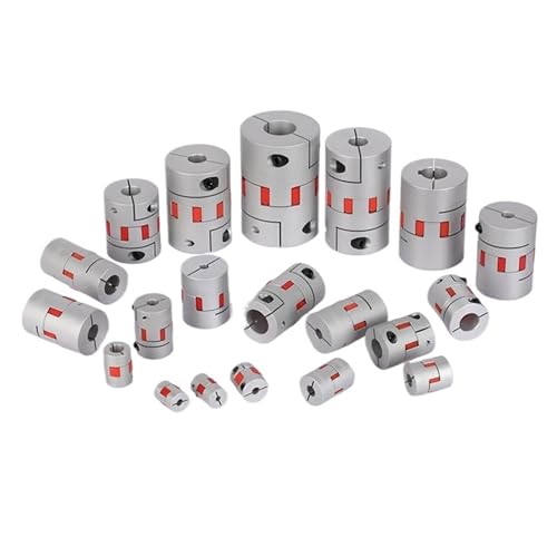 Accouplement d'arbre D25L30 flexible en prune pour moteur pas à pas 4x6mm