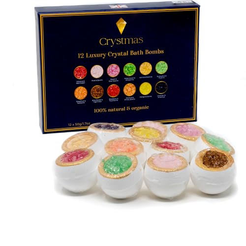 12 Crystal Bath Bombs- Bath Bomb Set- Spiritual Gifts -Luxury Bath Bombs - Bath Bombs for Women Gifts - Crystal Gifts - Bath Sets for Women Gifts - Bath Gift Sets for Women - UK Seller - Image 6