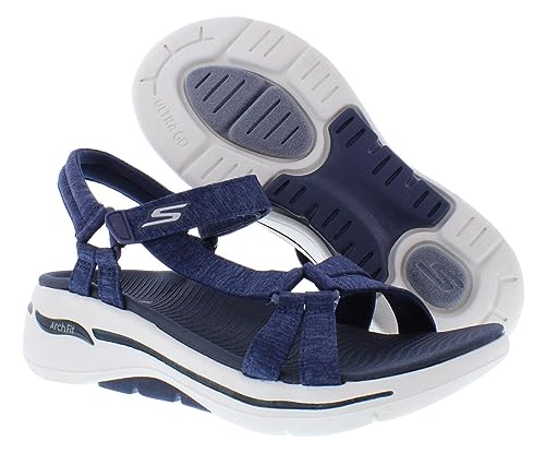 Skechers Go Walk Arch Fit Elite Womens Shoes Size 6, Color: Navy