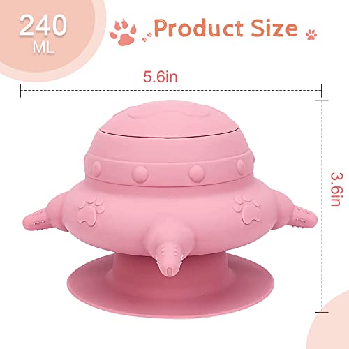 Puppy Feeder For Multiple Puppies, 240 Ml Puppy Milk Feeder Puppy Bottles For Nursing Silicone Puppy Nursing Station With 4 Teats For Kittens, Puppies, Rabbits Nursing Supplies (Pink) #TOP5