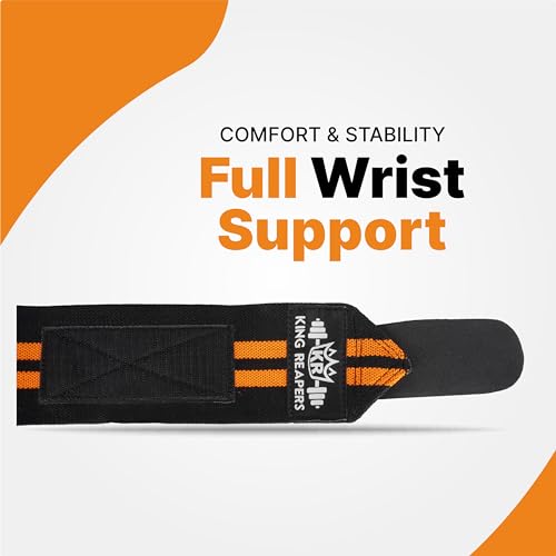 KING REAPERS Suporte de pulso de qualidade profissional com alça de polegar resistente – Melhor envo