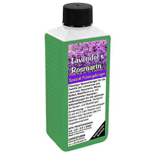 Lavendel & Rosmarin Dünger NPK Volldünger für Lamiaceae (Lavendula, Rosmarinus, Minze, Salbei, Basilikum) Pflanzen düngen