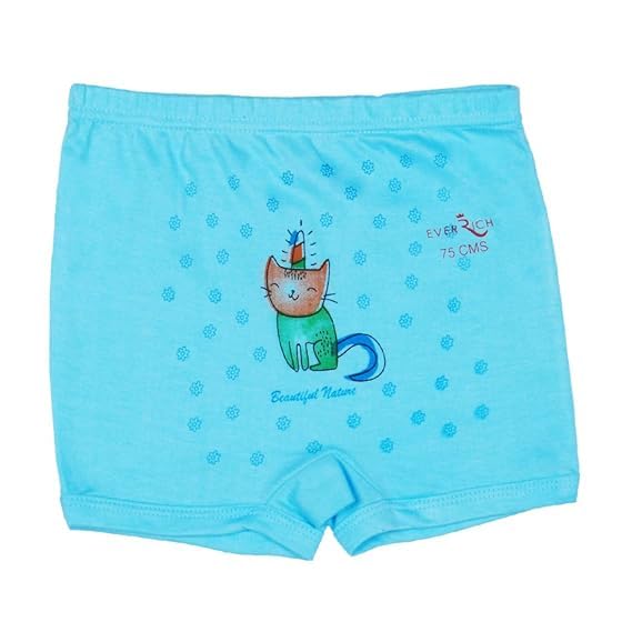 Kids Basket Boys Cotton Underwear | Skin Friendly Fabric | Baby Kids Soft Cotton Briefs Innerwear | Ages 3 Months – 8 Years with Cute Patterns Pack of 10 (Colour & Print May Vary)