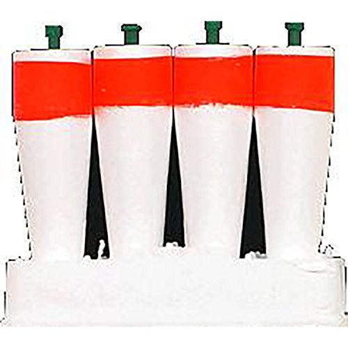 Comal 5In Slotted WTD Wht/Red Fishing Products