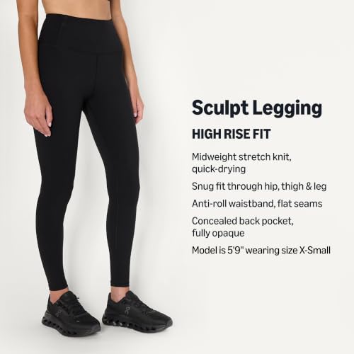 Amazon Essentials Women's Active Total Train Gym Workout Leggings, Black, X-Small - image 3