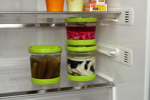Machine à cornichons japonaise ronde de 1,2 L vert sans BPA