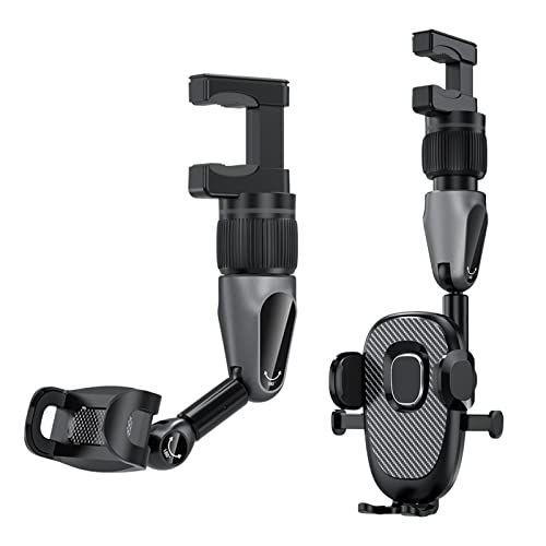 Chanshi Suporte de telefone para espelho retrovisor, suporte giratório universal para telefone de ca