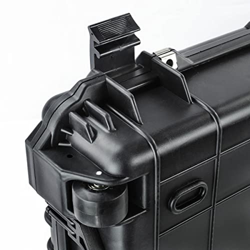 Eylar Don't Tread On Me Hard Rifle Case, Waterproof & Shockproof With Foam (Black, 53 Inch Rifle Case) #TOP3