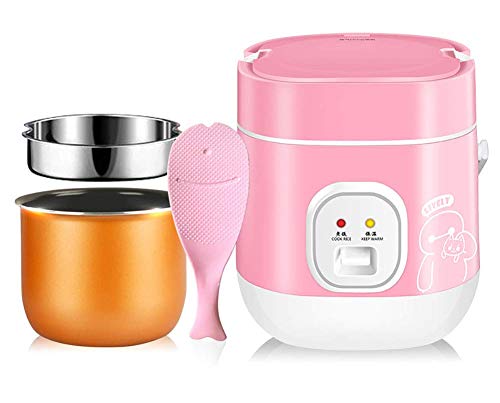 1,2 l Mini-Reiskocher 2-lagiger Dampfgarer, Antihaft-Innentopf, Multifunktions-Kochtopf Elektrische Isolierung Heizkocher Lebensmittelbehälter