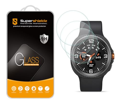 Supershieldz (3 Pack) Designed for Samsung Galaxy Watch 8 Classic (46mm) Tempered Glass Screen Protector, Anti Scratch, Bubble Free