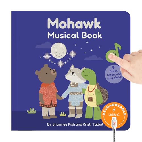 Cali's Books Mohawk Nursery Rhymes Book, Bilingual Sound Book
