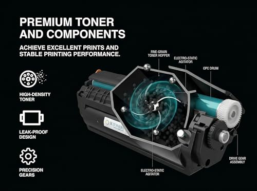 Image of Jk toners 78A CE278A Toner Cartridge Compatible with HP M1530 M1536 M1537 M1538 M1539 DNF P1566 P1606DN | High Page Yield - 1500 (CE278A / 78A)