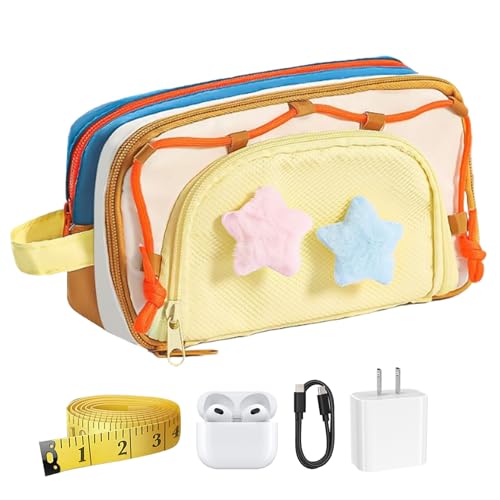 Estuche de lápices genérico | Estuche lindo para niñas y lápices,Estuche de lápices Estética con Zip Organización Suministros Escolares,Estuche de suministros Arte Dibujo Viaje Escuela Estudiantes