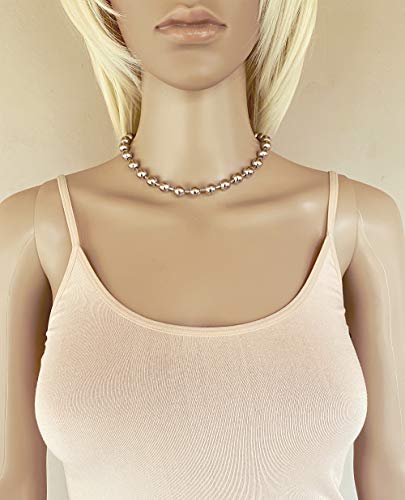 Dragonweave Jewelry 9.5Mm Extra Large Silver Steel Ball Chain Mens Necklace With Extra Durable Color Protect Finish - 16 Inches #TOP4